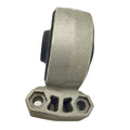 Gray metal isolator mount with rubber bushing and three mounting holes base designed for Polaris RZR.