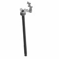 A 3D-rendered image of the Ratchet Shifter Assembly by Polaris shows a long black rod with a curved silver mechanical component at the top, featuring notched and cut-out shapes, resembling parts used in Indian motorcycles. The background is plain white.