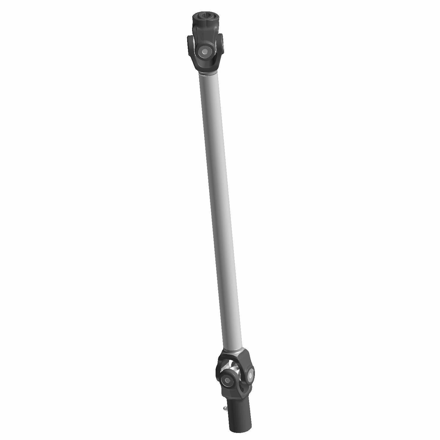 Gray metal drive shaft with black universal joints on each end for a Polaris UTV.