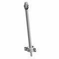 Gray metal front prop/drive shaft with universal joint and mounting bracket for offroad vehicle.
