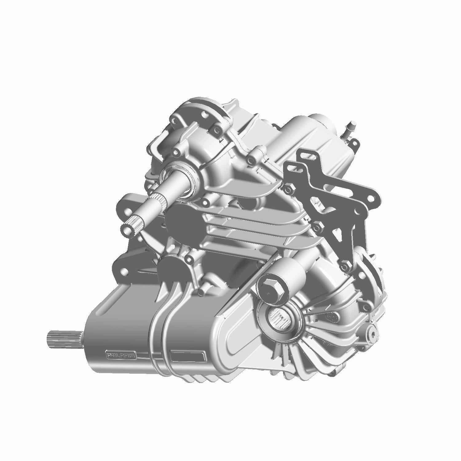 Silver metallic Gearcase P/B Disc with detailed mechanical components and mounting brackets.