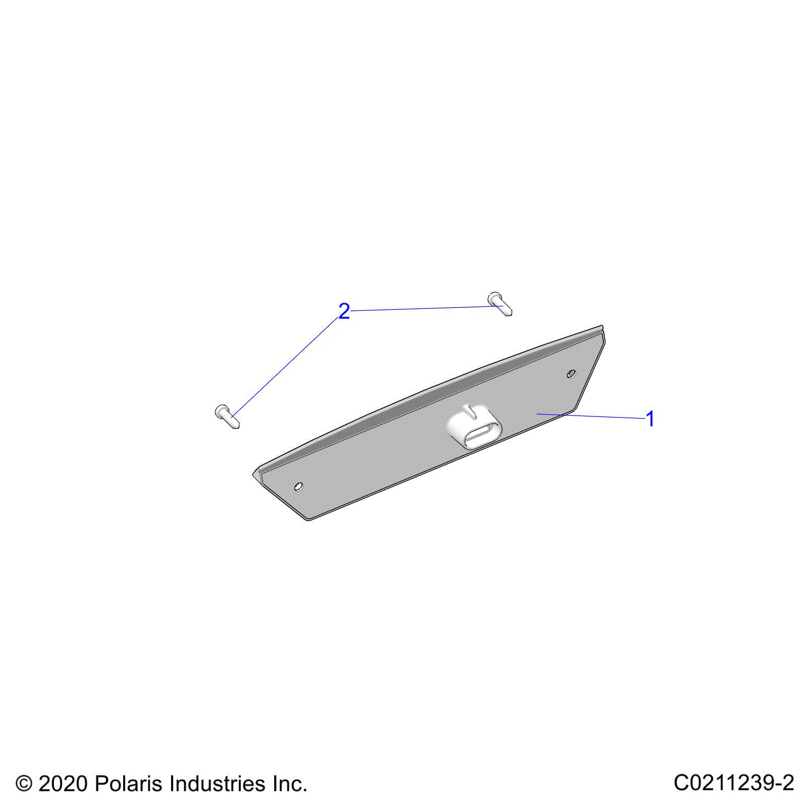 An Image of a Genuine Polaris Parts Schematic Diagram showing the schematic - ELECTRICAL: TAILLAMPS - 2022 POLARIS SPORTSMAN 570
