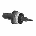 Metal mainshaft gear with 33 teeth, featuring black and silver gear sections and spline ends on both sides.