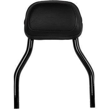 The Detachable Backrest - Black by Cobra features two curved metal support bars and a padded cushion at the top, displayed against a white background.