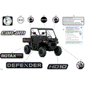 BODY - DECALS - 2025 CAN AM DEFENDER HD10 DPS - STEALTH BLACK - 64" WIDTH