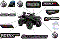 BODY - FEATURE DECALS - 2024 CAN AM OUTLANDER MAX 1000R EFI 4X4 XT - PLATINUM SILVER SATIN - (2)