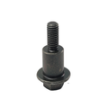 A close-up photo of the Cylinder Head Bolt by Polaris, featuring a hexagonal base, flange, and threaded shaft, positioned upright on a white background—an essential ATV part for precise Polaris repairs.