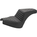 Step-Up Seat - Front Tuck-n'-Roll / Rear Lattice Stitch - Black by Saddlemen