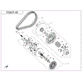 CLUTCH & CVT ASSY. (18G WEIGHT ROLLER) - 2022 CFMOTO CFORCE 400