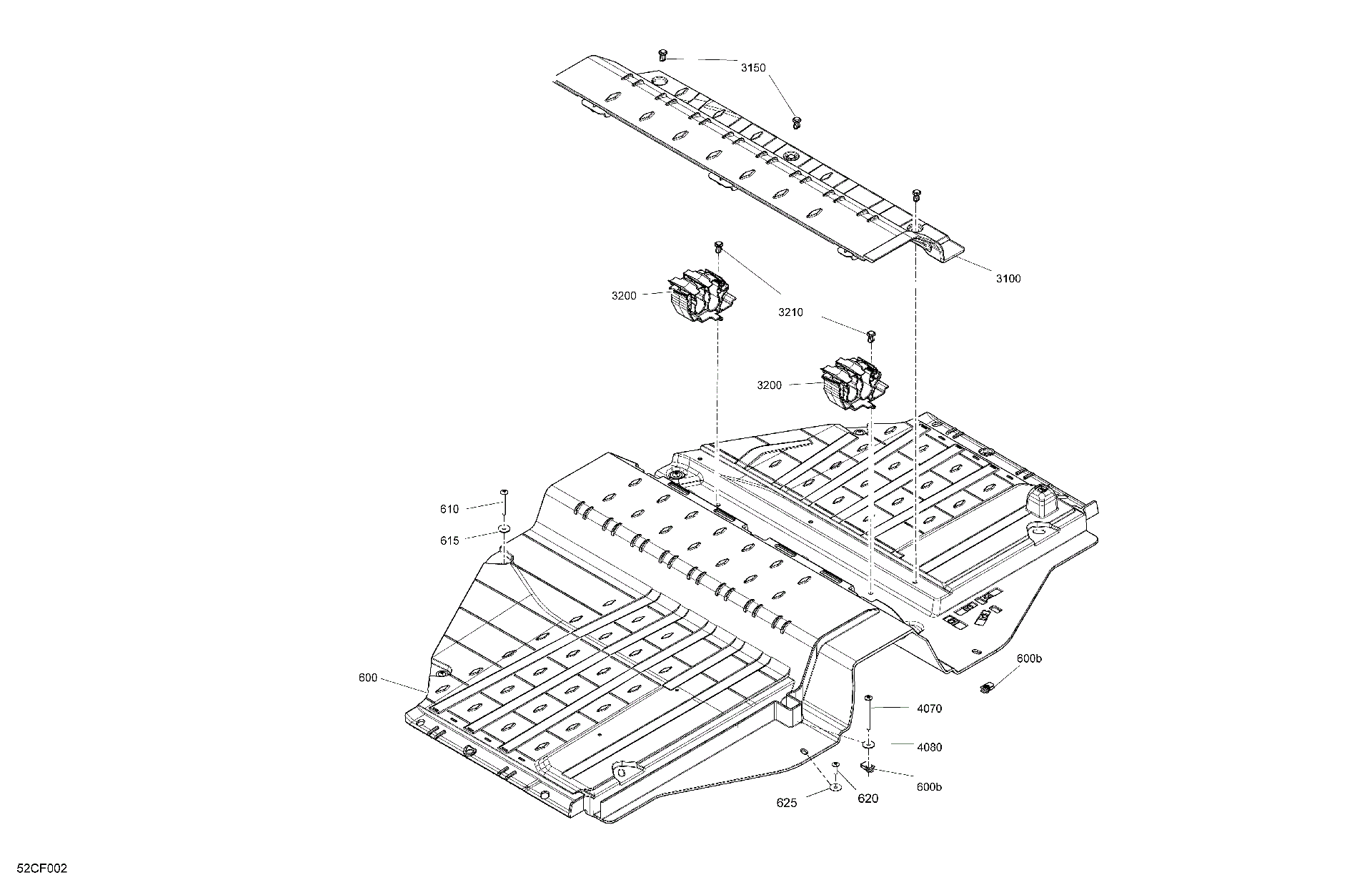 An Image of a Genuine Can-Am Parts Schematic Diagram showing the schematic - CAB INTERIOR - FLOOR