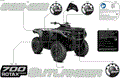 BODY - FEATURE DECALS - 2026 CAN AM OUTLANDER MAX 700 4X4 DPS - GRANITE GREY
