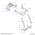 BODY: FRONT RACK SUPPORT - 2020 POLARIS SCRAMBLER 850 48"