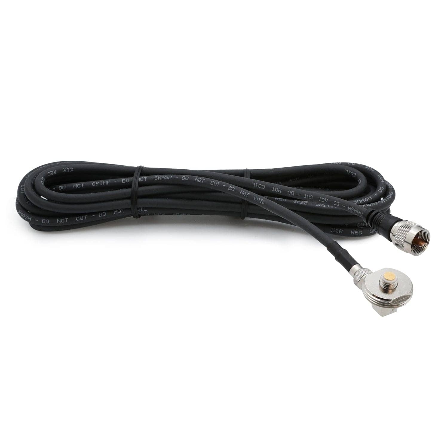 15 Ft Antenna Cable With Removable Mini 3/8 Nmo Bulkhead Mount by Rugged Radios NMO-MINI-U-15 01033172744982 Rugged Radios