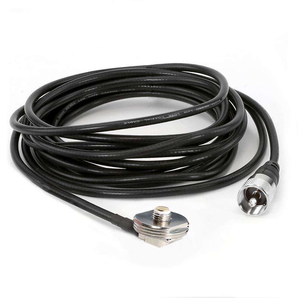 15 Ft Antenna Coax Cable With 3/8 Nmo Mount by Rugged Radios NMO-MT-15 01039374004808 Rugged Radios