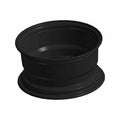 Matte black cast aluminum front rim 12x6 with deep offset, designed for Polaris RZR models.