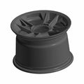 Matte black 12x8 cast aluminum Polaris rim with 50.1mm offset, rugged multi-spoke design.