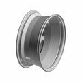 Silver metallic 14x6 cast front rim with smooth finish and 42.3 offset for Polaris UTV.