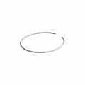Silver metal circular rim cap clip with an open end, designed for UTV wheels.
