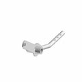 Silver metal shift lever with ergonomic angled grip and mounting hole for Polaris vehicles.