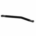 Black metal lower radius rod with angled design and mounting holes on each end.