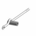 Silver metal shift lever with cylindrical black rubber grip and mounting holes.