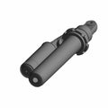 Black front shock absorber for Polaris UTV with cylindrical body and mounting points.