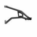 Black metal lower A-arm with triangular support structure and mounting points for Polaris UTV.