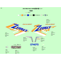 DECAL LAVA ORANGE - 2022 CFMOTO ZFORCE 950 HO Sport