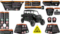 BODY - WARNING DECALS - 2024 CAN AM COMMANDER MAX 700 EFI DPS - TUNDRA GREEN - 60" WIDTH CALI