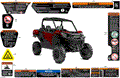 BODY - WARNING DECALS - 2025 CAN AM COMMANDER 1000R EFI XT - TIMELESS BLACK METALLIC - 64" WIDTH CALI