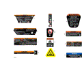 BODY - WARNING DECALS - 2026 CAN AM COMMANDER 700 EFI XT - TIMELESS BLACK METALLIC - 60" WIDTH - (2)