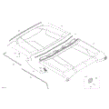 BODY - ROOF - 2025 CAN AM DEFENDER MAX HD10 XT - DUSTY NAVY - 64" WIDTH