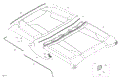 BODY - ROOF - 2025 CAN AM DEFENDER MAX HD10 XT - STEALTH BLACK - 64" WIDTH CALI
