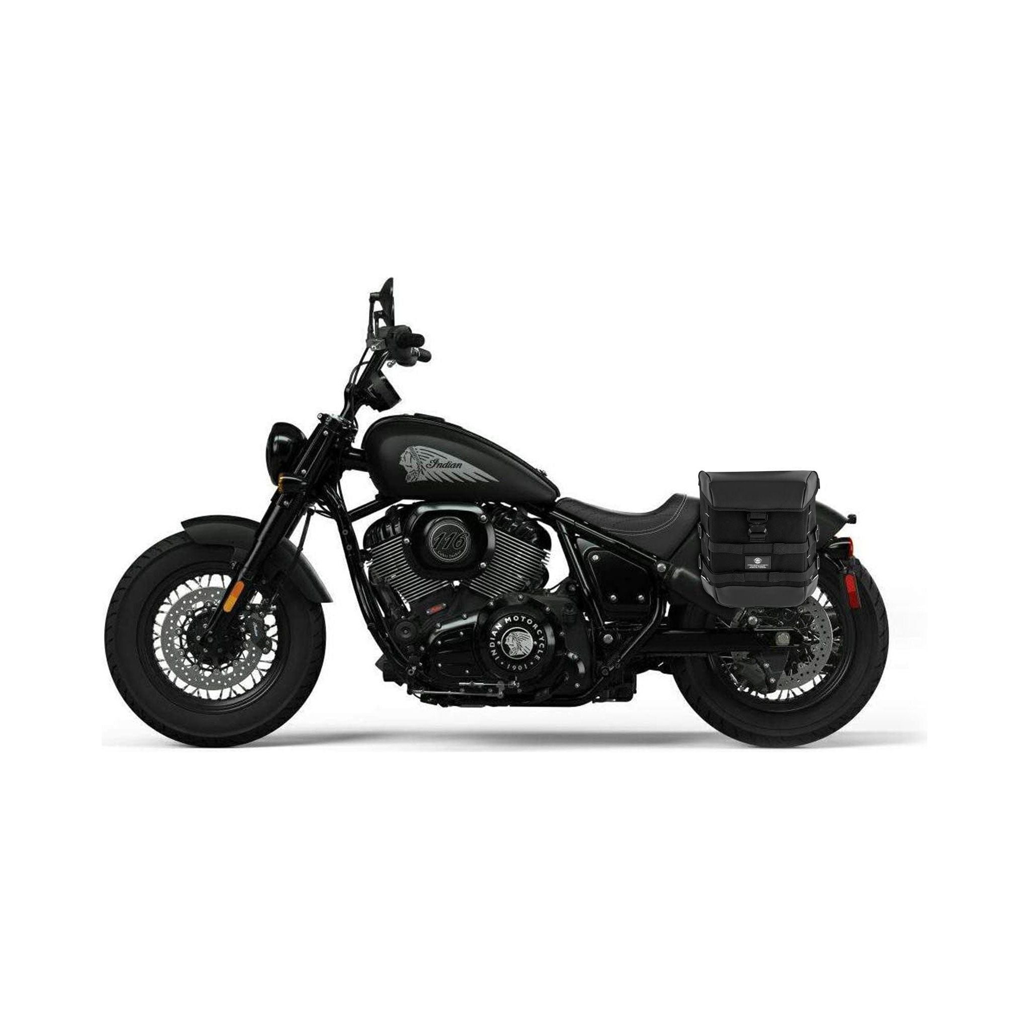 15L - Incognito Quick-Mount Medium Indian Chief Bobber (2022+) Solo Saddlebag (Left Only) by Viking Bags 31151 Saddlebag