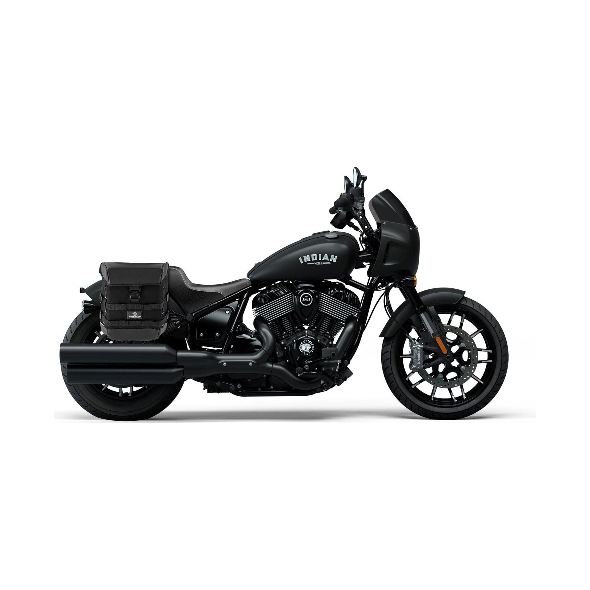 15L - Incognito Quick-Mount Medium Indian Sport Chief (2023+) Solo Saddlebag (Right Only) by Viking Bags 31288 Saddlebag