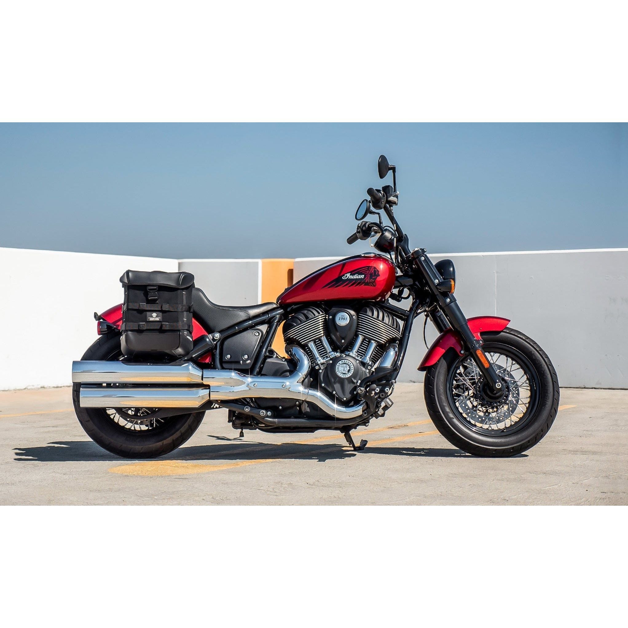 15L - Incognito Quick-Mount Medium Indian Sport Chief (2023+) Solo Saddlebag (Right Only) by Viking Bags 31288 Saddlebag