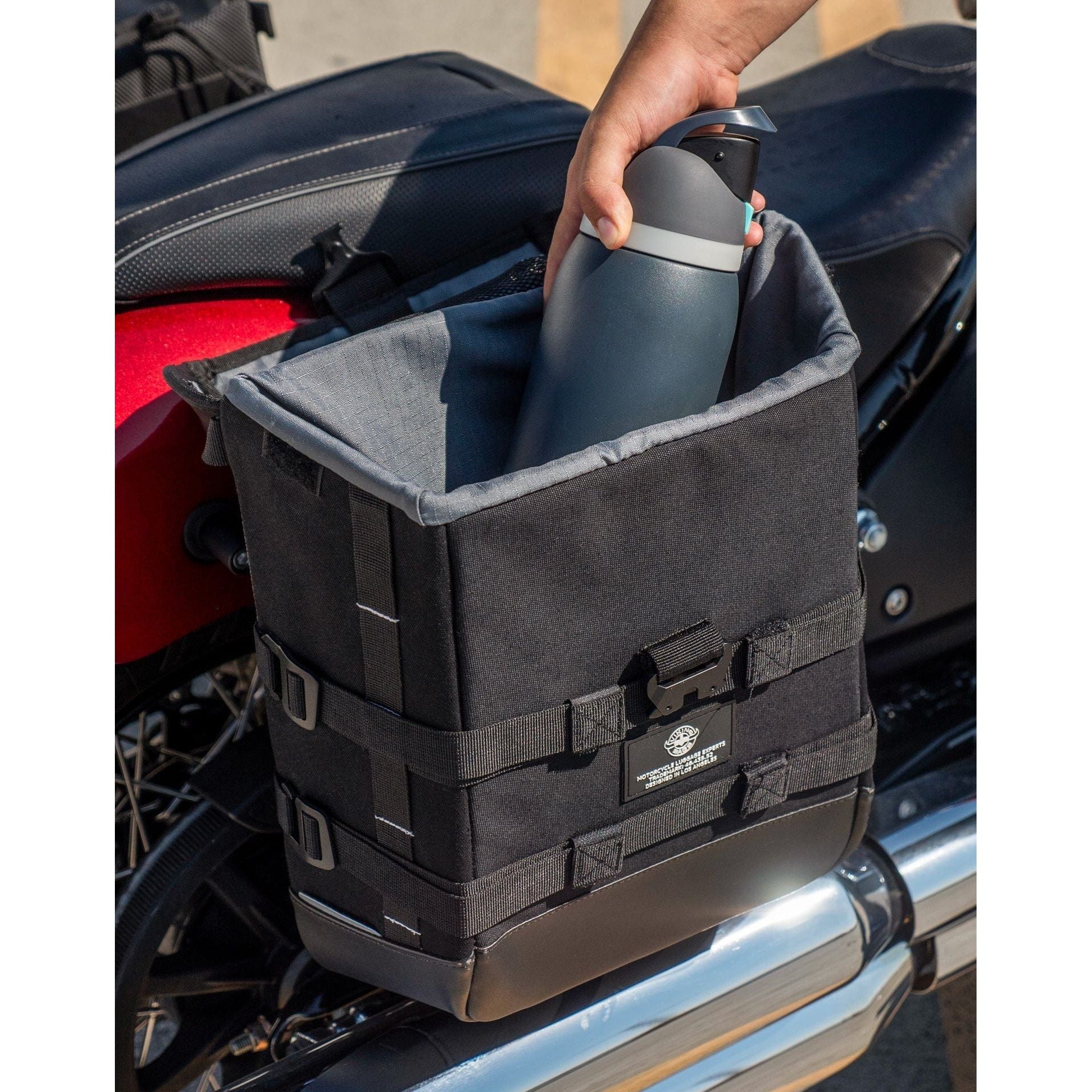 15L - Incognito Quick-Mount Medium Indian Sport Chief (2023+) Solo Saddlebag (Right Only) by Viking Bags 31288 Saddlebag