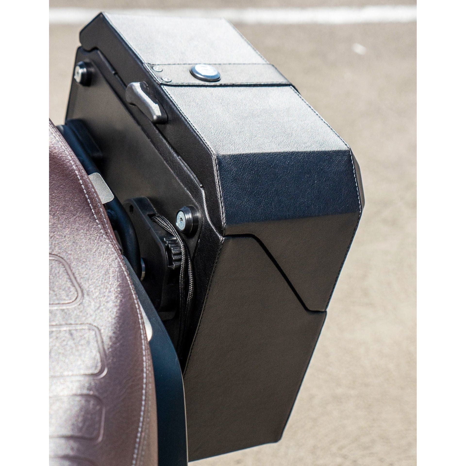 15L - Outlaw Quick-Mount Medium Indian FTR 1200 Hard Solo Saddlebag (Left Only) by Viking Bags 31278 Saddlebag