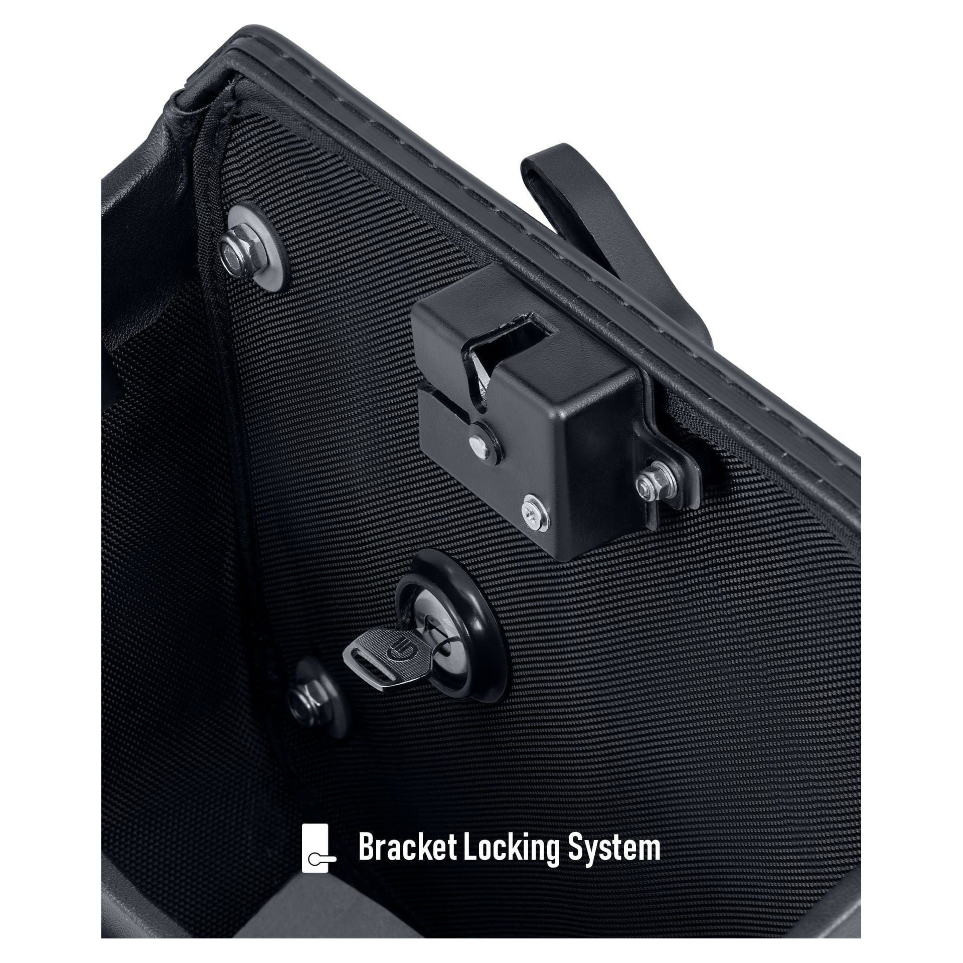 15L - Outlaw Quick-Mount Medium Indian FTR 1200 Hard Solo Saddlebag (Left Only) by Viking Bags 31278 Saddlebag