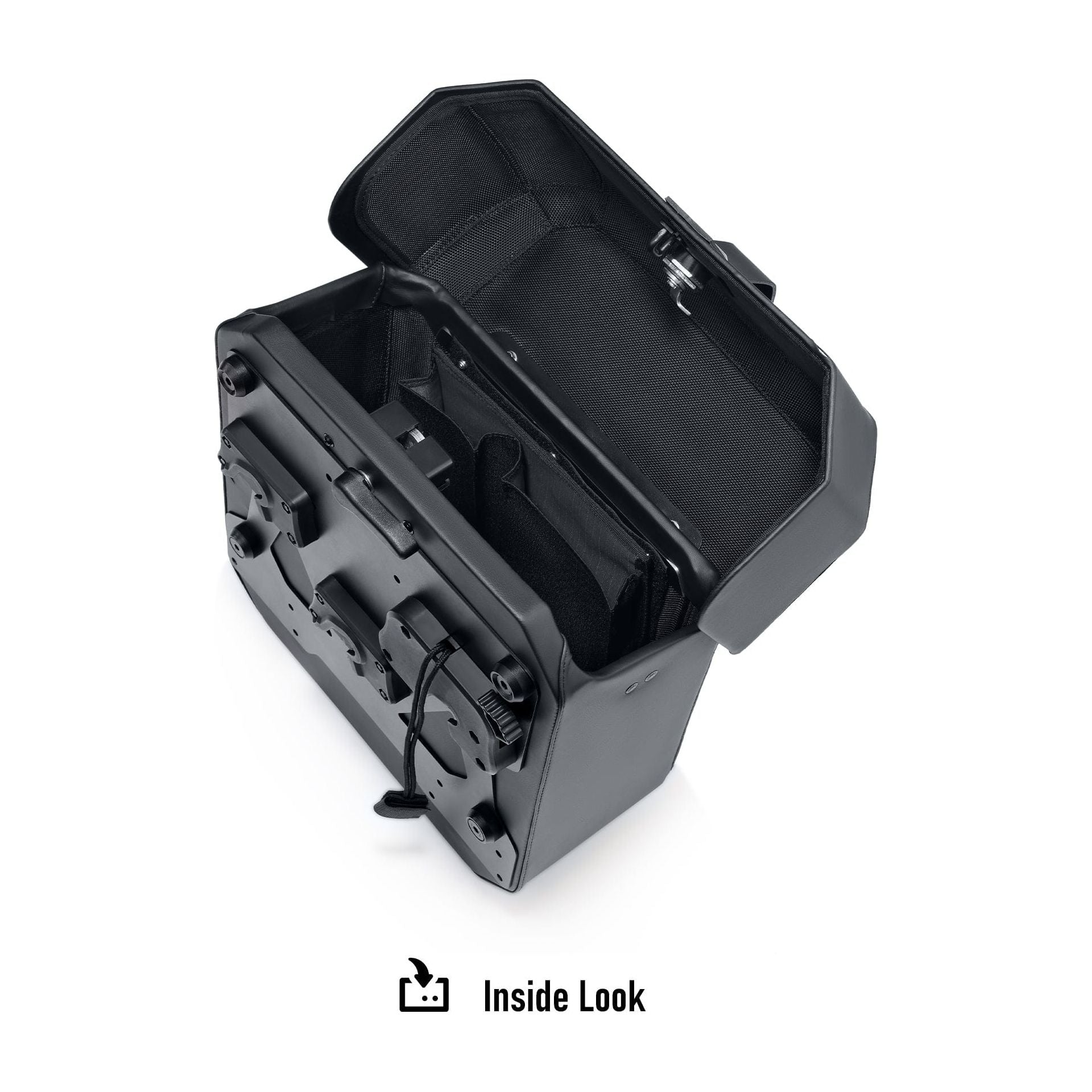 15L - Outlaw Quick-Mount Medium Indian FTR 1200 Hard Solo Saddlebag (Left Only) by Viking Bags 31278 Saddlebag