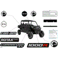 BODY - DECALS - 2025 CAN AM COMMANDER MAX 1000R EFI XT - TIMELESS BLACK METALLIC - 64" WIDTH