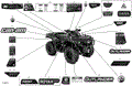 BODY - DECALS - 2022 CAN AM OUTLANDER 1000R EFI XT P