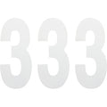 FX Number 3 White 8" by Factory Effex