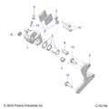 BRAKES: CALIPERS REAR - 2023 POLARIS OUTLAW 70 LE