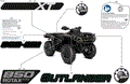 BODY - FEATURE DECALS - 2025 CAN AM OUTLANDER 850 4X4 XT - WILDLAND CAMO