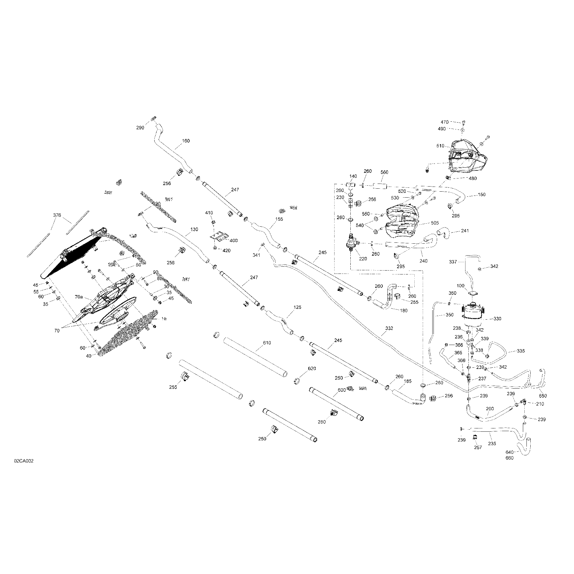 An Image of a Genuine Can-Am Parts Schematic Diagram showing the schematic - ENGINE - COOLING