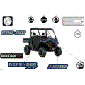 BODY - DECALS - 2025 CAN AM DEFENDER HD10 XT - DUSTY NAVY - 64" WIDTH CALI