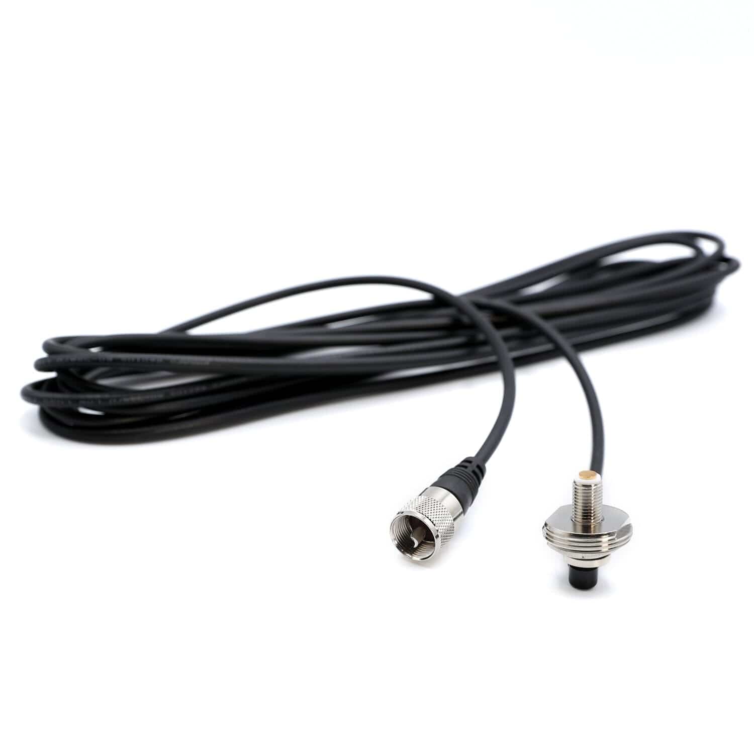 17 Ft Antenna Coax Cable With 3/8" Nmo (Tm) Thick Mount by Rugged Radios NMO-TM-U 0103879985979 Rugged Radios