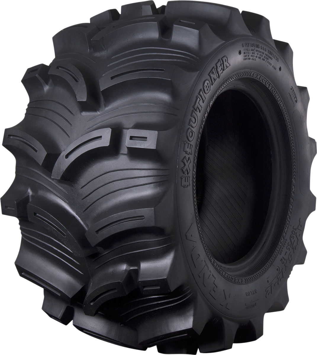 KENDA K538 Executioner Rear ATV Tire - 26x12-12, 6 Ply for Mud and Snow Performance