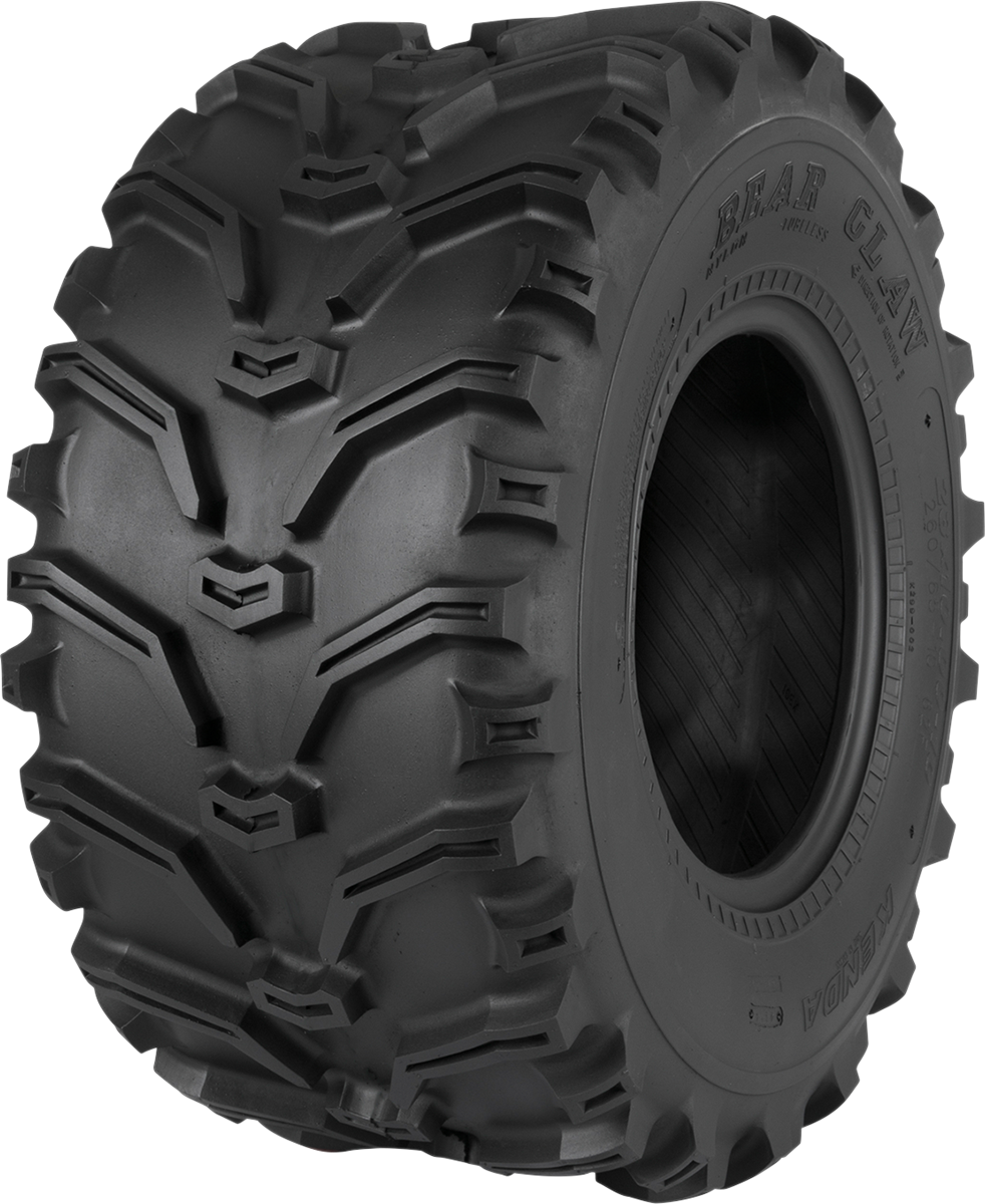KENDA K299 Bearclaw Rear ATV Tire - 24x11-10, 6 Ply for Exceptional Traction and Durability